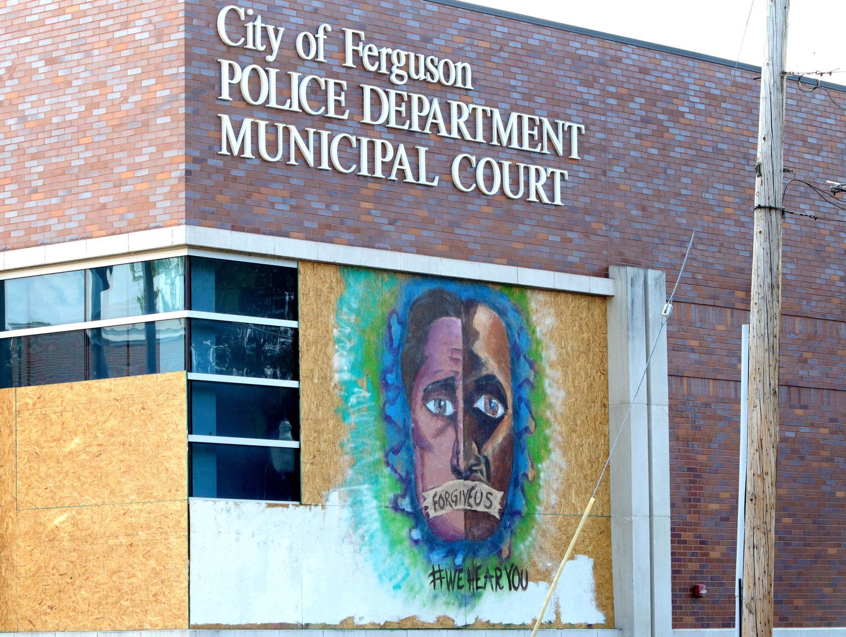 Black Lives Matter painted boards